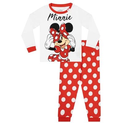 Disney Minnie Maus Schlafanzug Baumwolle Schlafanzug Mädchen Pyjama Kinder Lang Disney Minnie Maus Schlafanzug Baumwolle Schlafanzug Mädchen Pyjama Kinder Lang