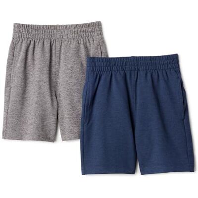 Amazon Jungen Sportliche Regular-Fit-Freizeitshorts, Weicher Funktionsstoff, 2er-Pack, Grau Space-dye / Marineblau Space-dye, 6-7 Jahre Amazon Jungen Sportliche Regular-Fit-Freizeitshorts, Weicher Funktionsstoff, 2er-Pack, Grau Space-dye / Marineblau Space-dye, 6-7 Jahre