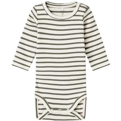 NAME IT Unisex Nbnbani Ls Body Noos, Dusty Olive, Numeric_62 NAME IT Unisex Nbnbani Ls Body Noos, Dusty Olive, Numeric_62