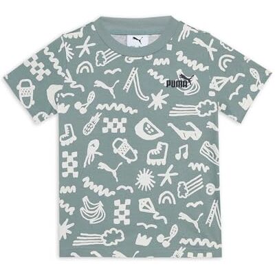 Puma Unisex Kinder Sandy Adventures AOP Tee Ps T-Shirts, Green Moon, 116 EU Puma Unisex Kinder Sandy Adventures AOP Tee Ps T-Shirts, Green Moon, 116 EU