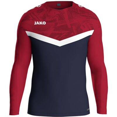 JAKO Iconic Kinder Sweatshirt Jungen und Mädchen Atmungsaktiver Unisex Sport Pullover mit wärmender Fleece-Innenseite, Maximale Bewegungsfreiheit JAKO Iconic Kinder Sweatshirt Jungen und Mädchen Atmungsaktiver Unisex Sport Pullover mit wärmender Fleece-Innenseite, Maximale Bewegungsfreiheit