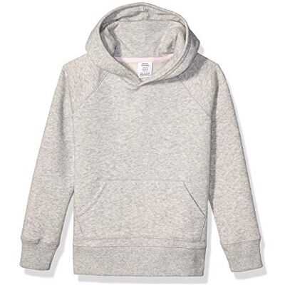 Amazon Mädchen Sweatshirtpullover mit Kapuze, Hellgrau Meliert, 9 Jahre Amazon Mädchen Sweatshirtpullover mit Kapuze, Hellgrau Meliert, 9 Jahre