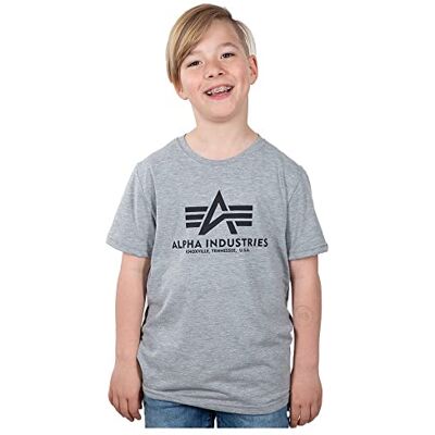 Alpha Jungen Basic Kids/Teens Für Kinder T-Shirt, Grey Heather, 14 Jahre EU Alpha Jungen Basic Kids/Teens Für Kinder T-Shirt, Grey Heather, 14 Jahre EU