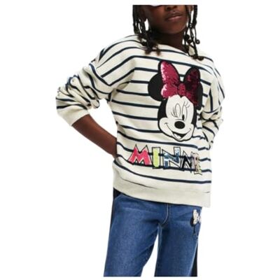 Desigual Unisex Kinder 25SGSK04 Sweatshirt, White, 11/12 Desigual Unisex Kinder 25SGSK04 Sweatshirt, White, 11/12
