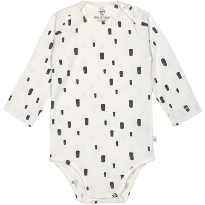 LÄSSIG Baby Wickelbody Langarm aus Bio Baumwolle GOTS Zertifiziert mit Druckknopf/Long Sleeve Body Bricks Milky, Größe 74/80 LÄSSIG Baby Wickelbody Langarm aus Bio Baumwolle GOTS Zertifiziert mit Druckknopf/Long Sleeve Body Bricks Milky, Größe 74/80