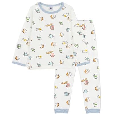 Petit Bateau Jungen Christmo_h Nachtwäsche, Marshmallow/Multico, 4 Jahre Petit Bateau Jungen Christmo_h Nachtwäsche, Marshmallow/Multico, 4 Jahre