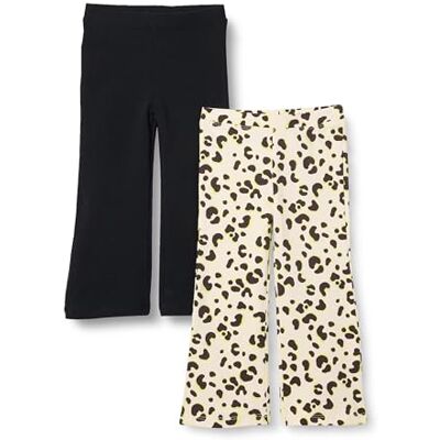 Amazon Mädchen Schlag-Leggings aus Baumwoll-Stretch, 2er Pack, Elfenbein Leopardenmuster/Schwarz, 11-12 Jahre Amazon Mädchen Schlag-Leggings aus Baumwoll-Stretch, 2er Pack, Elfenbein Leopardenmuster/Schwarz, 11-12 Jahre