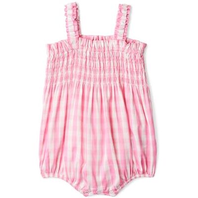Amazon X Sofia Grainge Baby-Mädchen, Baby-Mädchen, gewebter, kurzärmeliger Strampler, Rosa Big Gingham, 24 Monate Amazon X Sofia Grainge Baby-Mädchen, Baby-Mädchen, gewebter, kurzärmeliger Strampler, Rosa Big Gingham, 24 Monate