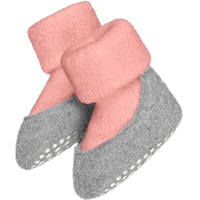 FALKE Unisex Kinder Stoppersocken Baby Cosyshoe B Hp Wolle rutschhemmende Noppen 1 Paar, Rosa Almond Blossom 8441, 15-16 FALKE Unisex Kinder Stoppersocken Baby Cosyshoe B Hp Wolle rutschhemmende Noppen 1 Paar, Rosa Almond Blossom 8441, 15-16