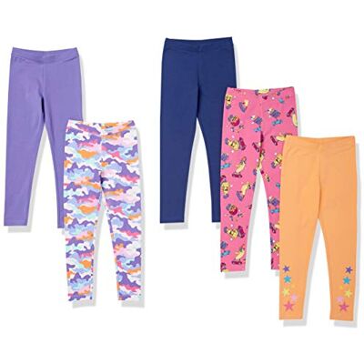 Amazon Mädchen Leggings, 5er-Pack, Blau/Purpur/Skater/Sterne/Tarnmuster, 2 Jahre Amazon Mädchen Leggings, 5er-Pack, Blau/Purpur/Skater/Sterne/Tarnmuster, 2 Jahre