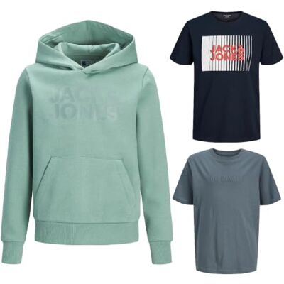 JACK & JONES Junior Kinder Jungen Kapuzenpullover Kids Hoodie Sweatshirt Sweat Shirt Hood JACK & JONES Junior Kinder Jungen Kapuzenpullover Kids Hoodie Sweatshirt Sweat Shirt Hood