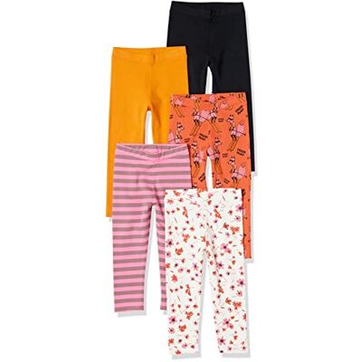 Amazon Mädchen Leggings, 5er-Pack, Rosa Streifen/Schwarz/Senfgelb/Skiing Foxes/Weiß Floral, 12-14 Jahre Amazon Mädchen Leggings, 5er-Pack, Rosa Streifen/Schwarz/Senfgelb/Skiing Foxes/Weiß Floral, 12-14 Jahre