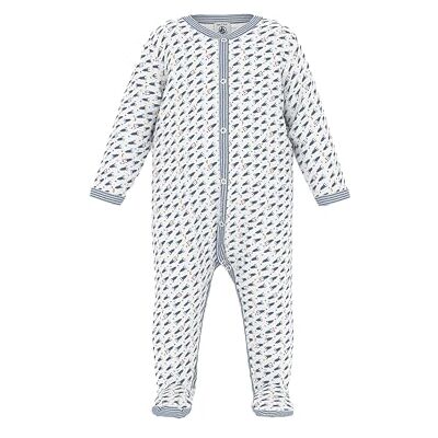 Petit Bateau A0B1V Langärmliger Schlafanzug Unisex Baby Marshmallow/Multico 6 Monate Petit Bateau A0B1V Langärmliger Schlafanzug Unisex Baby Marshmallow/Multico 6 Monate