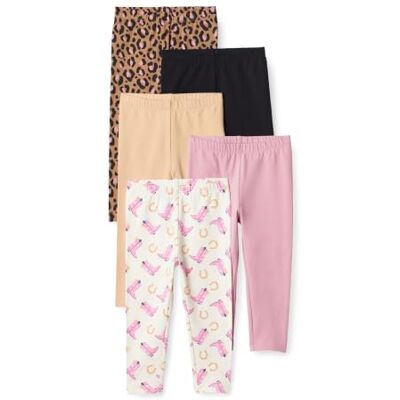 Amazon Leggings für Mädchen, Mehrfarbig/Leopard/Cowboystiefel, 2 Jahre Amazon Leggings für Mädchen, Mehrfarbig/Leopard/Cowboystiefel, 2 Jahre