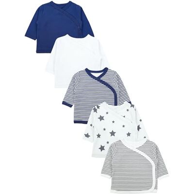 TupTam Baby Jungen Langarm Wickelshirt Baumwolle 5er Set TupTam Baby Jungen Langarm Wickelshirt Baumwolle 5er Set