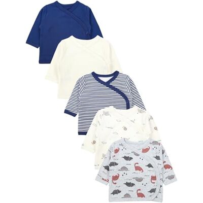 TupTam Baby Jungen Langarm Wickelshirt Baumwolle 5er Set TupTam Baby Jungen Langarm Wickelshirt Baumwolle 5er Set