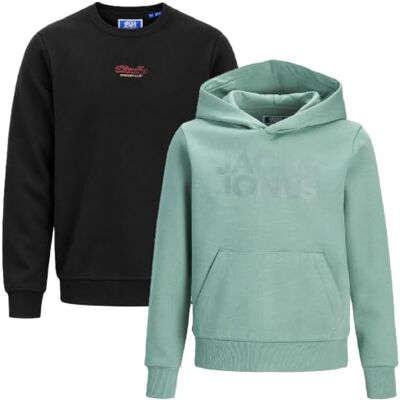 JACK & JONES Junior Kinder Jungen Kapuzenpullover Kids Hoodie Sweatshirt Sweat Shirt Hood JACK & JONES Junior Kinder Jungen Kapuzenpullover Kids Hoodie Sweatshirt Sweat Shirt Hood