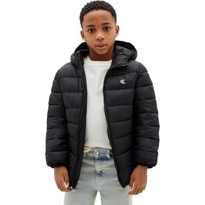 Calvin Boy's Ck Monogram Light Padded Jacket LVCKTJM15B Other Jackets, BLACK (Pvh Black), 16 Jahre Calvin Boy's Ck Monogram Light Padded Jacket LVCKTJM15B Other Jackets, BLACK (Pvh Black), 16 Jahre