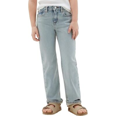 Calvin Mädchen Jeans Hose Andrew Blue Wash Straight Leg, Blau (Denim Medium 02), 14 Jahre Calvin Mädchen Jeans Hose Andrew Blue Wash Straight Leg, Blau (Denim Medium 02), 14 Jahre