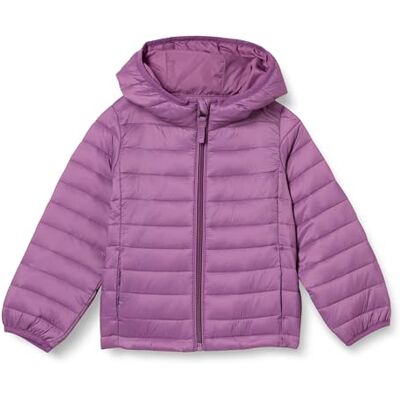Amazon Mädchen Leichte Wasserabweisende verstaubare Winterjacke mit Kapuzen, Staubviolett, 4 Jahre Amazon Mädchen Leichte Wasserabweisende verstaubare Winterjacke mit Kapuzen, Staubviolett, 4 Jahre