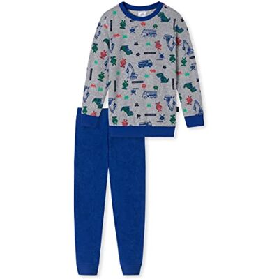 Schiesser Jungen Kinder Langer Schlafanzug-Organic Cotton Pyjamaset, Grau-meliert Ii, 140 Schiesser Jungen Kinder Langer Schlafanzug-Organic Cotton Pyjamaset, Grau-meliert Ii, 140