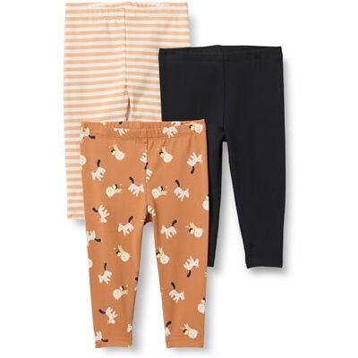 Amazon Mädchen Leggings, 3er-Pack, Löwe und Pony/Schwarz/Streifen, 4 Jahre Amazon Mädchen Leggings, 3er-Pack, Löwe und Pony/Schwarz/Streifen, 4 Jahre