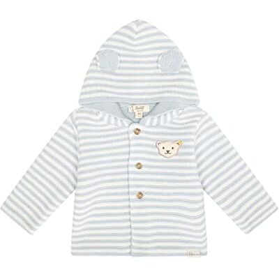 Steiff Unisex Baby Strickjacke Mit Kapuze Basic Jacke, Celestial Blue, 74 EU Steiff Unisex Baby Strickjacke Mit Kapuze Basic Jacke, Celestial Blue, 74 EU