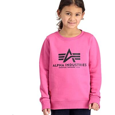 Alpha Basic Sweater Kids Sweatshirt für Kinder Magenta Alpha Basic Sweater Kids Sweatshirt für Kinder Magenta