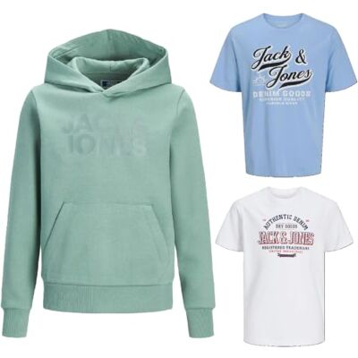 JACK & JONES Junior Kinder Jungen Kapuzenpullover Kids Hoodie Sweatshirt Sweat Shirt Hood JACK & JONES Junior Kinder Jungen Kapuzenpullover Kids Hoodie Sweatshirt Sweat Shirt Hood
