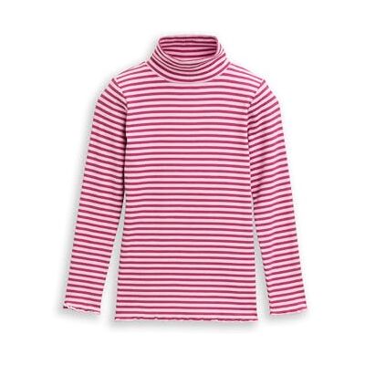 TOM TAILOR Mädchen 1048663 Kinder RIPP Langarmshirt Mit Streifenmuster, 39125 Dark Pink Stripe, 92-98 EU TOM TAILOR Mädchen 1048663 Kinder RIPP Langarmshirt Mit Streifenmuster, 39125 Dark Pink Stripe, 92-98 EU