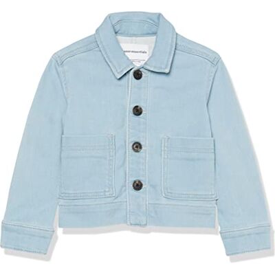 Amazon Unisex Kinder Jeansjacke Chore mit lockerer Passform, Helles Jeansblau, 9 Jahre Amazon Unisex Kinder Jeansjacke Chore mit lockerer Passform, Helles Jeansblau, 9 Jahre