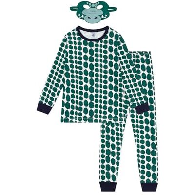 Petit Bateau Jungen Chris_h25 Nachtwäsche, Milk/Evergreen, 4 Jahre Petit Bateau Jungen Chris_h25 Nachtwäsche, Milk/Evergreen, 4 Jahre