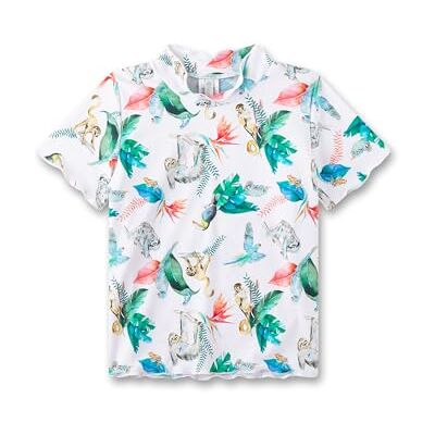 Sanetta UV Shirt Kurzarm Off-White Praktisches und schützendes Badeshirt aus Polyamid-Mix für Mädchen. Bademode für Kinder 140 Sanetta UV Shirt Kurzarm Off-White Praktisches und schützendes Badeshirt aus Polyamid-Mix für Mädchen. Bademode für Kinder 140