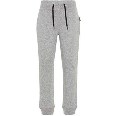 NAME IT Jungen Jogger Nkmsweat Pant Bru Noos, Grey Melange, 158 NAME IT Jungen Jogger Nkmsweat Pant Bru Noos, Grey Melange, 158