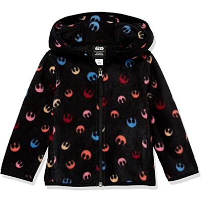Amazon Disney Marvel Star Wars Princess Mädchen Polar-Fleecejacke mit durchgehendem Reißverschluss und Kapuze, Star Wars Rebel, 8 Jahre Amazon Disney Marvel Star Wars Princess Mädchen Polar-Fleecejacke mit durchgehendem Reißverschluss und Kapuze, Star Wars Rebel, 8 Jahre