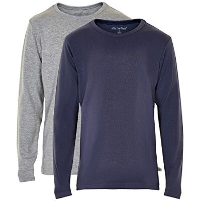 MINYMO Baby Jungen 2er Pack T-shirt mit langen Ärmeln für Jungen T-Shirt,,per pack Mehrfarbig (Dark Navy/Grau 778),80 (Herstellergröße:80) MINYMO Baby Jungen 2er Pack T-shirt mit langen Ärmeln für Jungen T-Shirt,,per pack Mehrfarbig (Dark Navy/Grau 778),80 (Herstellergröße:80)