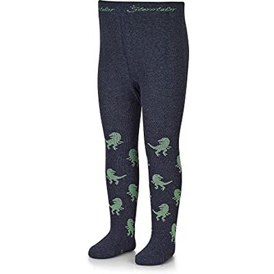 Sterntaler Baby Jungen strømpebukser T-rex Strumpfhose, Blau Mel., 86 EU Sterntaler Baby Jungen strømpebukser T-rex Strumpfhose, Blau Mel., 86 EU