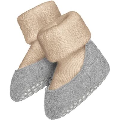 FALKE Unisex Kinder Stoppersocken Baby Cosyshoe B Hp Wolle rutschhemmende Noppen 1 Paar, Beige Sand Melange 4651, 15-16 FALKE Unisex Kinder Stoppersocken Baby Cosyshoe B Hp Wolle rutschhemmende Noppen 1 Paar, Beige Sand Melange 4651, 15-16
