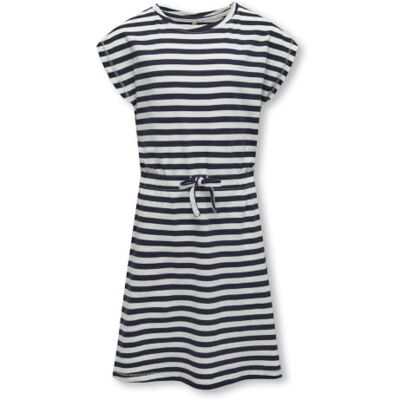 ONLY Mädchen Konmay S/S Dress Noos JRS, Navy Blazer/Stripes:Cloud Dancer, 122-128 ONLY Mädchen Konmay S/S Dress Noos JRS, Navy Blazer/Stripes:Cloud Dancer, 122-128