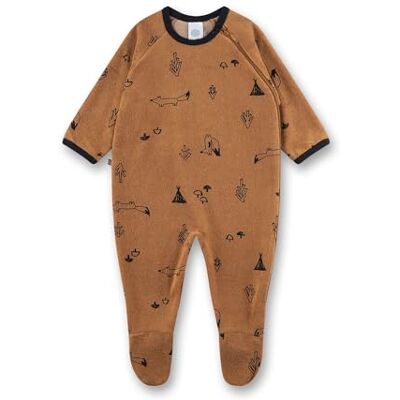 Sanetta Baby-Overall Braun Praktischer und bequemer Strampler aus Frottee für Jungen. Babystrampler mit Füßchen Baby Overall Sanetta Baby-Overall Braun Praktischer und bequemer Strampler aus Frottee für Jungen. Babystrampler mit Füßchen Baby Overall