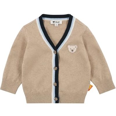 Steiff Strickjacke EU Größe 80 sesame, Kinder Strick-Jacke, warme und bequeme Strickjacke, waschmaschinenfest Steiff Strickjacke EU Größe 80 sesame, Kinder Strick-Jacke, warme und bequeme Strickjacke, waschmaschinenfest