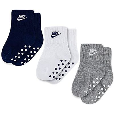 Nike Unisex Baby Core Futura Gripper Socken, Blue Void, 12-24 Monate EU Nike Unisex Baby Core Futura Gripper Socken, Blue Void, 12-24 Monate EU