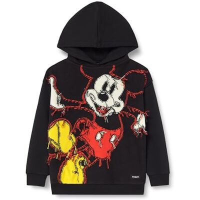 Desigual Unisex Kinder 25wgsk14 Sweatshirt, Schwarz, 10 Jahre EU Desigual Unisex Kinder 25wgsk14 Sweatshirt, Schwarz, 10 Jahre EU