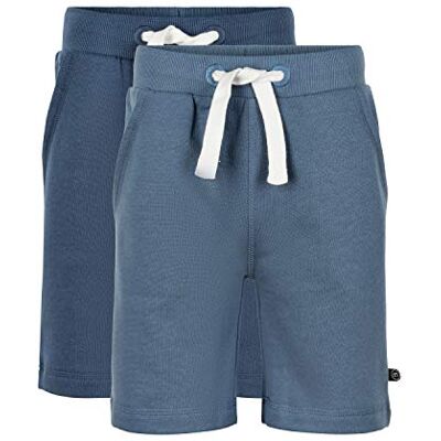 MINYMO Unisex Basic 53 -Sweat (2-pack) Casual Shorts, New Dunkel Blau (Insignia Blau), 104 EU MINYMO Unisex Basic 53 -Sweat (2-pack) Casual Shorts, New Dunkel Blau (Insignia Blau), 104 EU