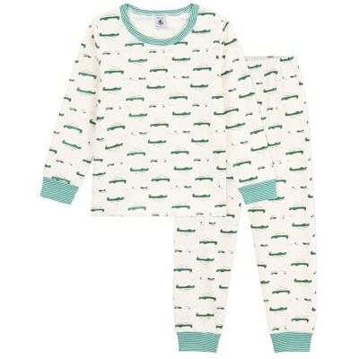 Petit Bateau Jungen Claude_h25 Nachtwäsche, Milk/Multico, 4 Jahre Petit Bateau Jungen Claude_h25 Nachtwäsche, Milk/Multico, 4 Jahre