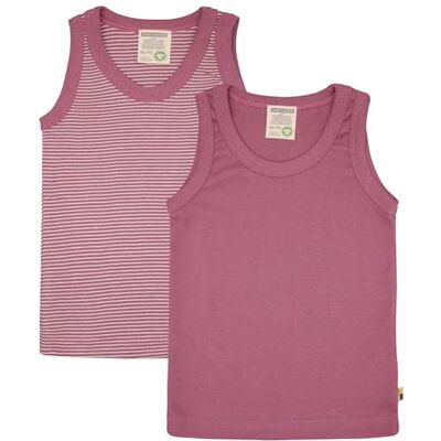 loud + proud Doppelpack Kinder Unterhemd, Tanktop, Feinripp aus Bio Baumwolle und GOTS Zertifiziert loud + proud Doppelpack Kinder Unterhemd, Tanktop, Feinripp aus Bio Baumwolle und GOTS Zertifiziert