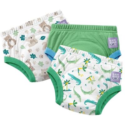 Mitac 3er-Pack BEST Töpfchentraining-Hosen (3–4 Jahre) GRÜNER DSCHUNGEL EUROPÄISCHE MARKE Wiederverwendbare Baumwollunterwäsche für Kleinkinder Mitac 3er-Pack BEST Töpfchentraining-Hosen (3–4 Jahre) GRÜNER DSCHUNGEL EUROPÄISCHE MARKE Wiederverwendbare Baumwollunterwäsche für Kleinkinder