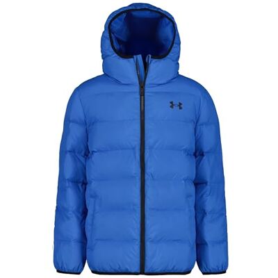Under Armour Pronto Colourblock Pufferjacke für Jungen mit UA Storm Technologie – warme, leichte Winterjacke mit Kapuze, Druckknopf-Taschen-Blue Atlantis,12 Years-13 Years Under Armour Pronto Colourblock Pufferjacke für Jungen mit UA Storm Technologie – warme, leichte Winterjacke mit Kapuze, Druckknopf-Taschen-Blue Atlantis,12 Years-13 Years