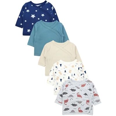 TupTam Baby Jungen Langarm Wickelshirt Baumwolle 5er Set TupTam Baby Jungen Langarm Wickelshirt Baumwolle 5er Set