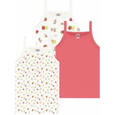 Petit Bateau Tanktops für Kinder, aus Baumwolle, Bedruckt, Früchte Petit Bateau Tanktops für Kinder, aus Baumwolle, Bedruckt, Früchte